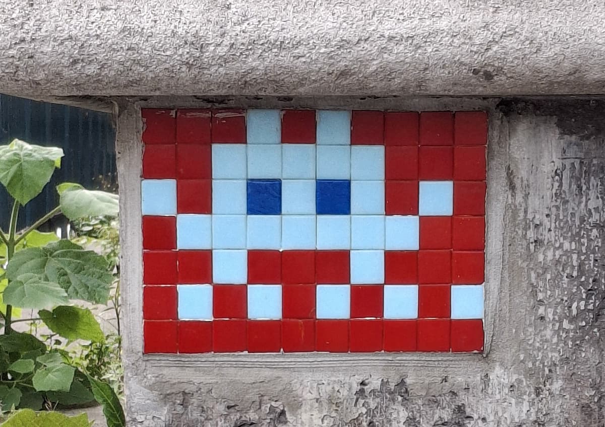 "PA 346" by Invader in Paris 15e Arrondissement, Paris