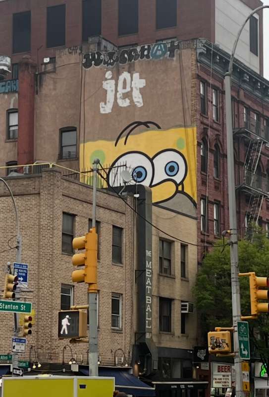 "Spongey" by Jerkface in Manhattan Community Board 3, New York