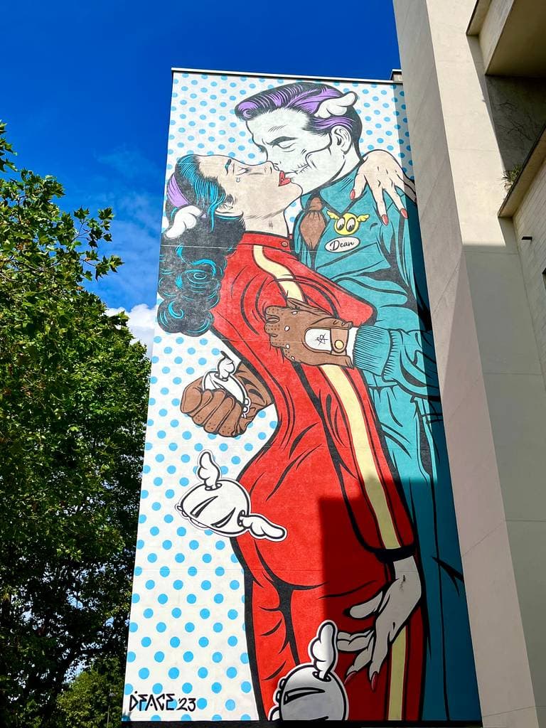 "Hell for Leather" by D*Face in Paris 13e Arrondissement, Paris