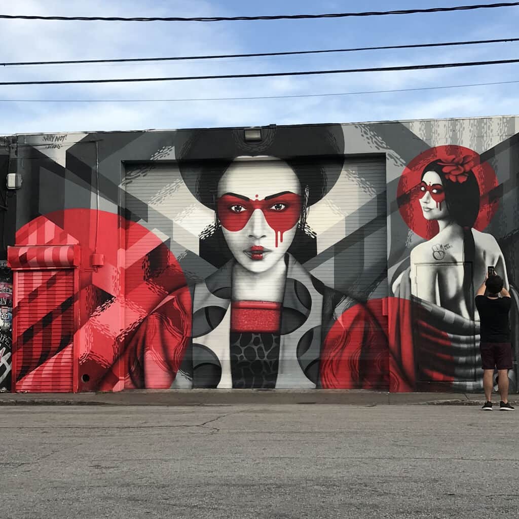 "Red and Monochrome Fashion Portraits" by Fin DAC in Miami