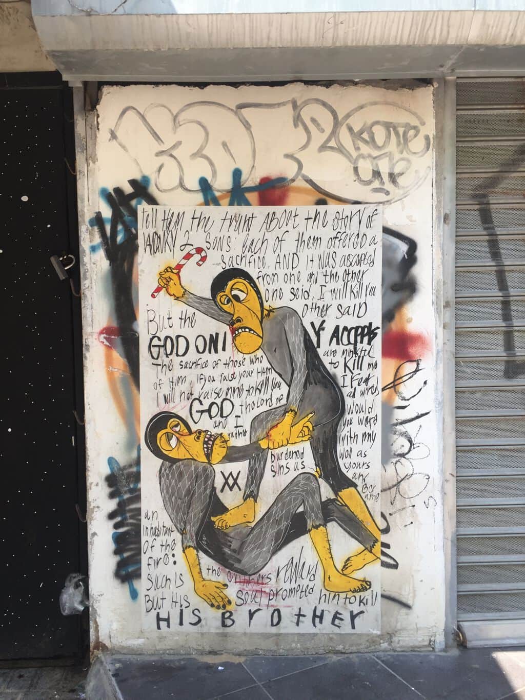 "Cain and Abel" by Wonky Monky in Telaviv