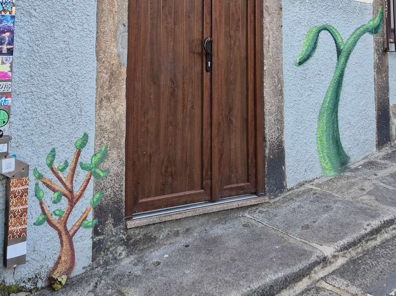 "Whimsical Tentacles Framing Doorway" in Baixa Do Porto, Porto