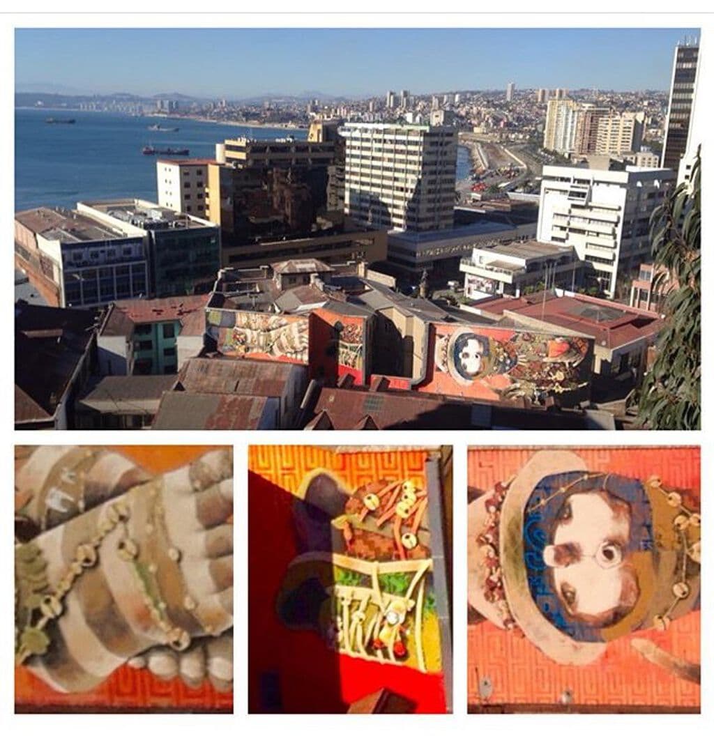 "Colorful Portraits on Industrial Containers" by INTI in Cerro Concepcin, Valparaiso