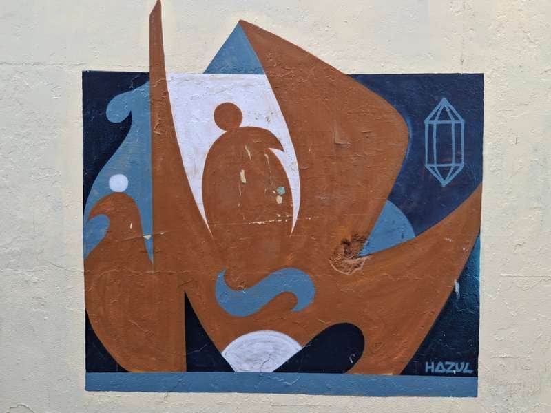 "Octopus Embracing Human Figure" by Hazul in Porto