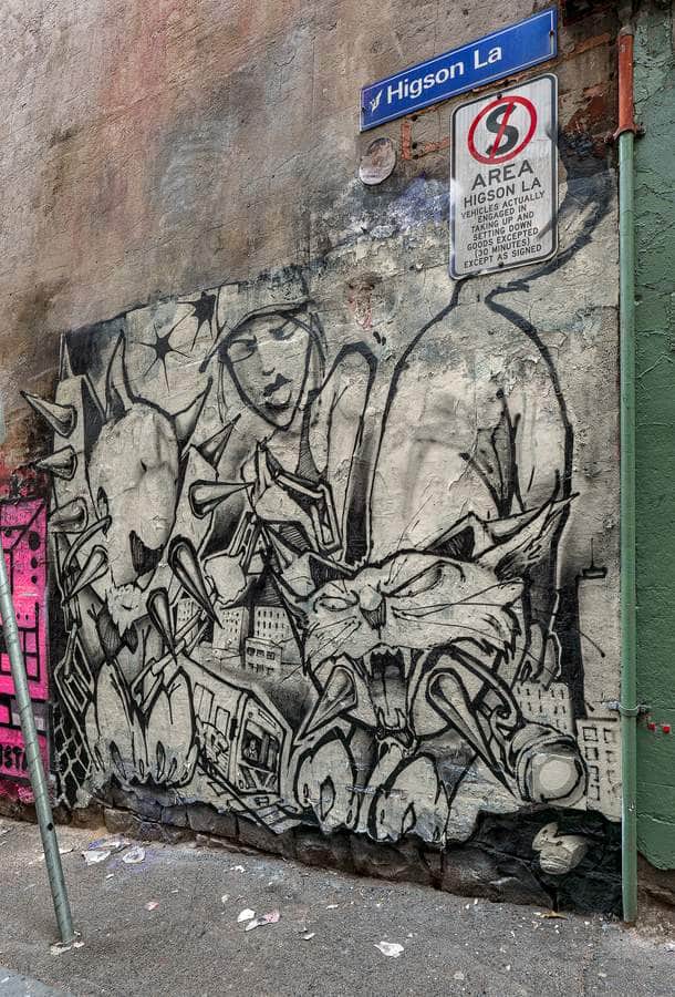 "Urban Monsters in the City" by Louis Moore in Melbourne