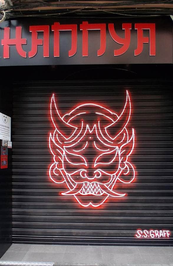 "Hannya Club" by s.s.graff in Valencia