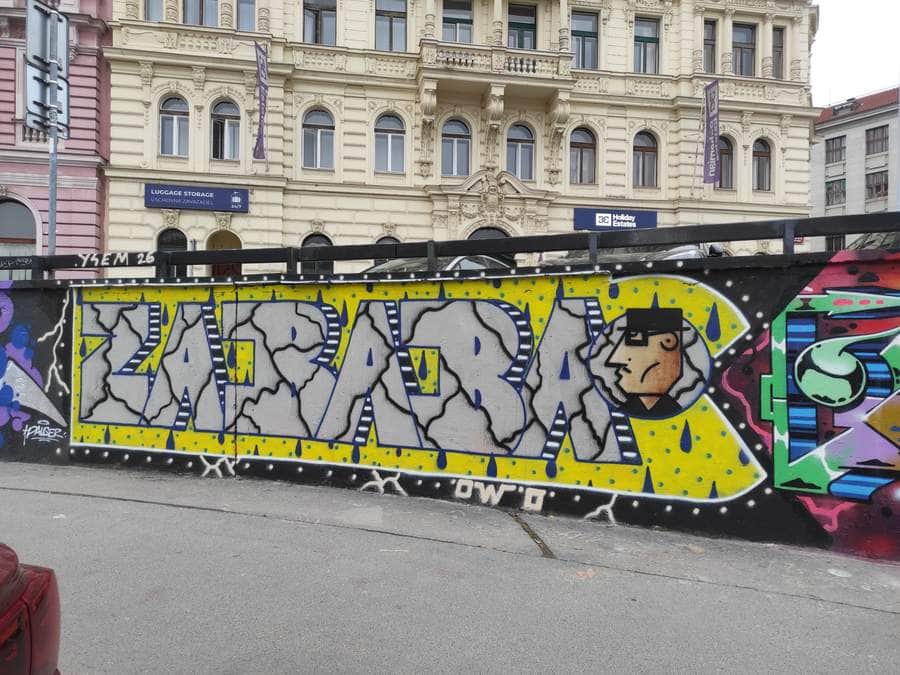 "Brain Power Graffiti Mural" in Prague