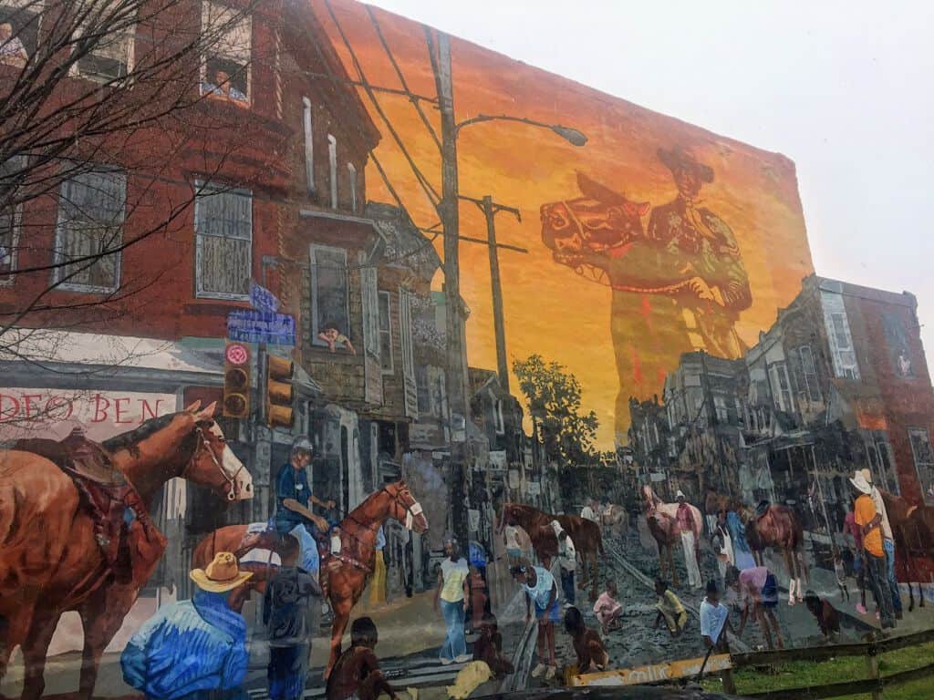 "Tribute to Urban Horsemen" by Jason Slowik in Philadelphia