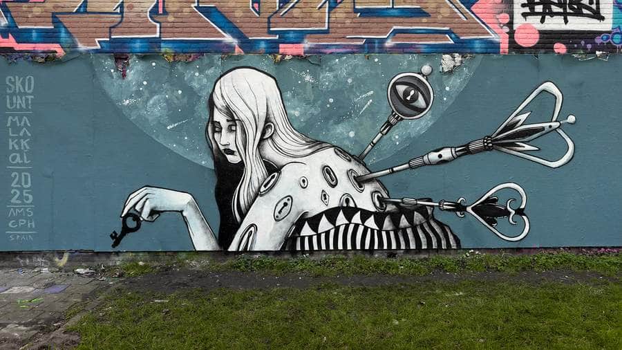 "The Lady Of Keys" by SKOUNT in Amsterdam