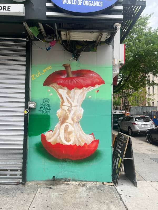 "Apple Core Surrealism" by Mike Makatron in New York