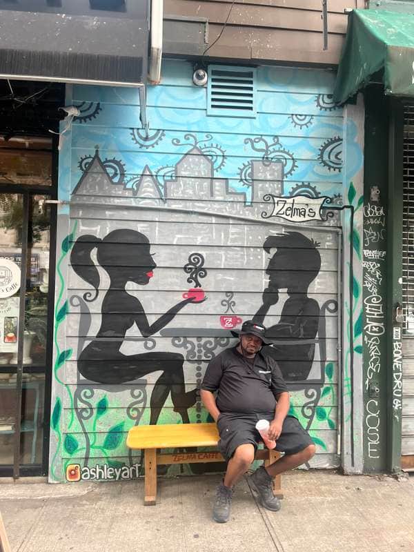 "Two Figures Sharing Tea" by AshleyArt_1 in New York