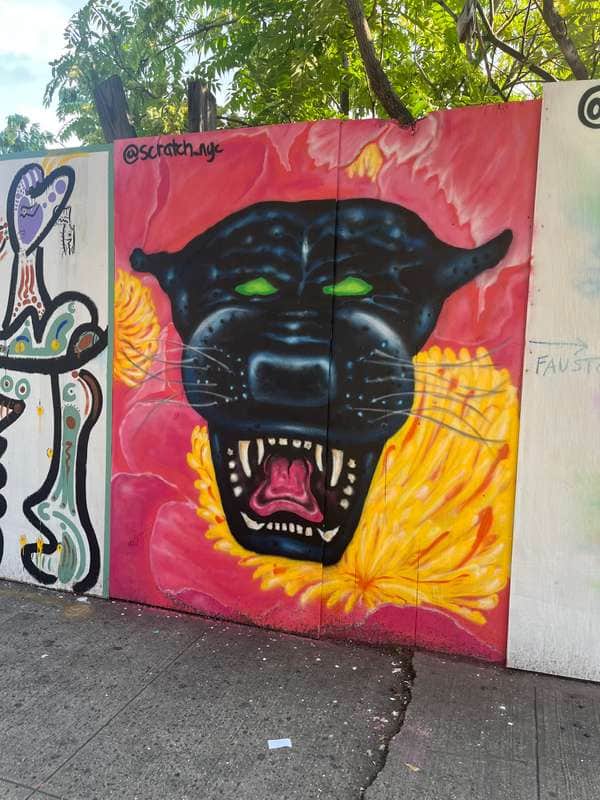 "Fierce Black Panther Portrait" by Scratch in New York