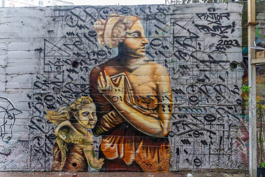 "Mother and Child Classical Portrait" by RAMZ in Istanbul