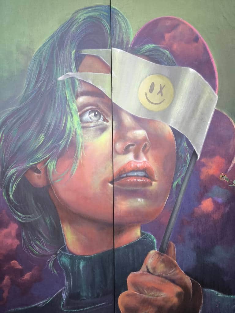 "In the name of optimism" by Caro Pepe in Berlin