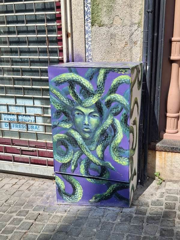 "Medusa with Serpent Hair" in Porto