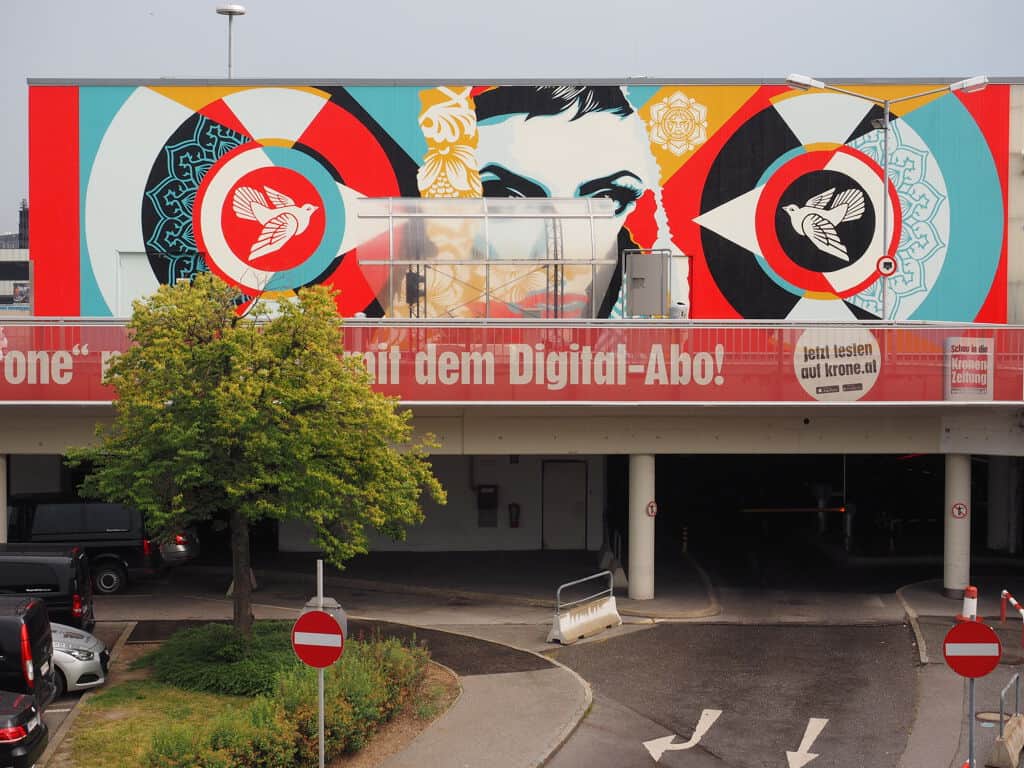 "Ideal Power Doves Vienna" by Shepard Fairey (Obey Giant) in Vienna