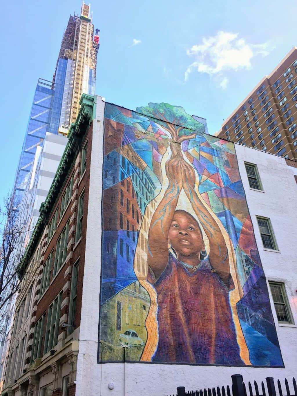 "Reach High and You Will Go Far" by Josh Sarantitis in Philadelphia