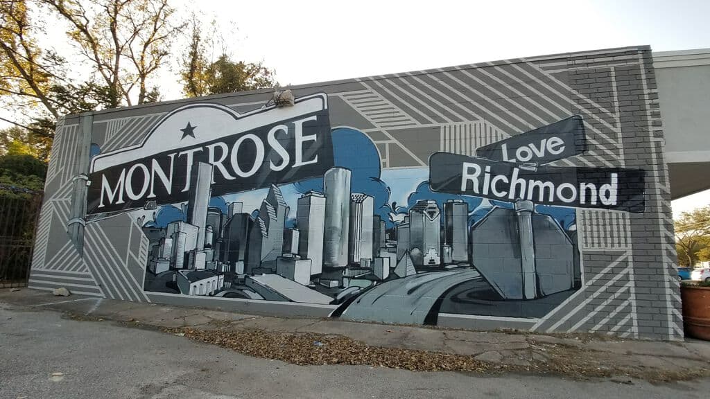 "Love Montrose" by WileyArt in Lancaster Place, Houston