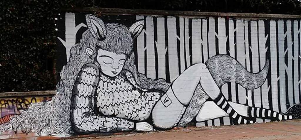 "Reclining woman - Mujer recostada" in Bogota
