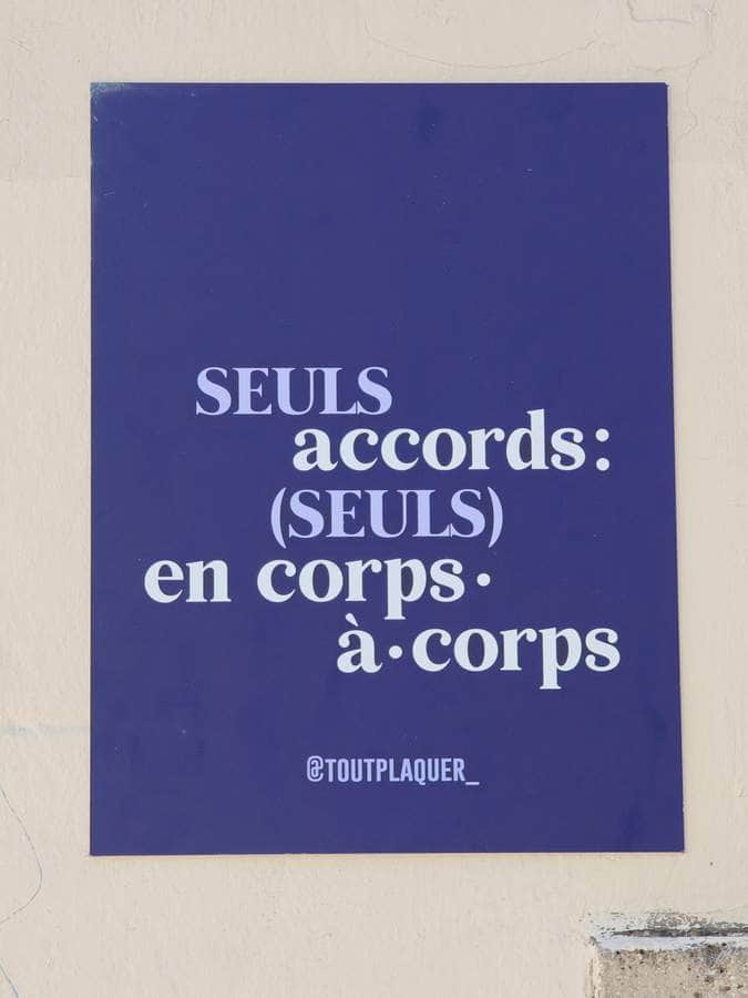 "SEULS accords : (SEULS) en corps.à.corps" by Tout Plaquer in Paris