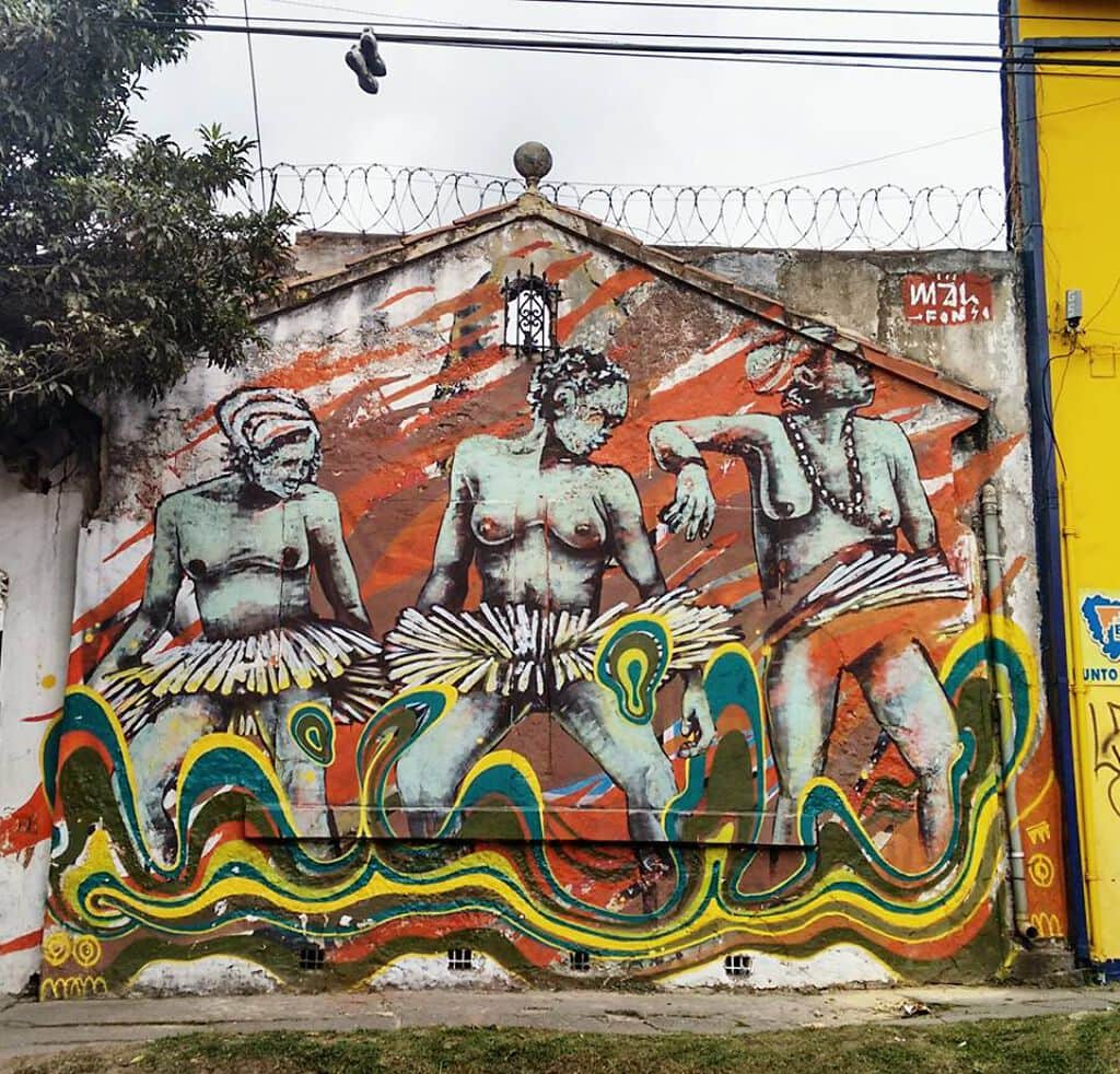 "Dancing women - Mujeres danzantes" by MAL Crew in Bogota