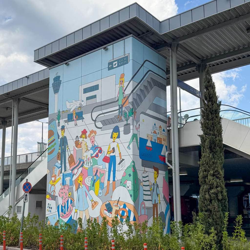 "Airport Travel and Adventure Mural" by thisismybworld in Athens