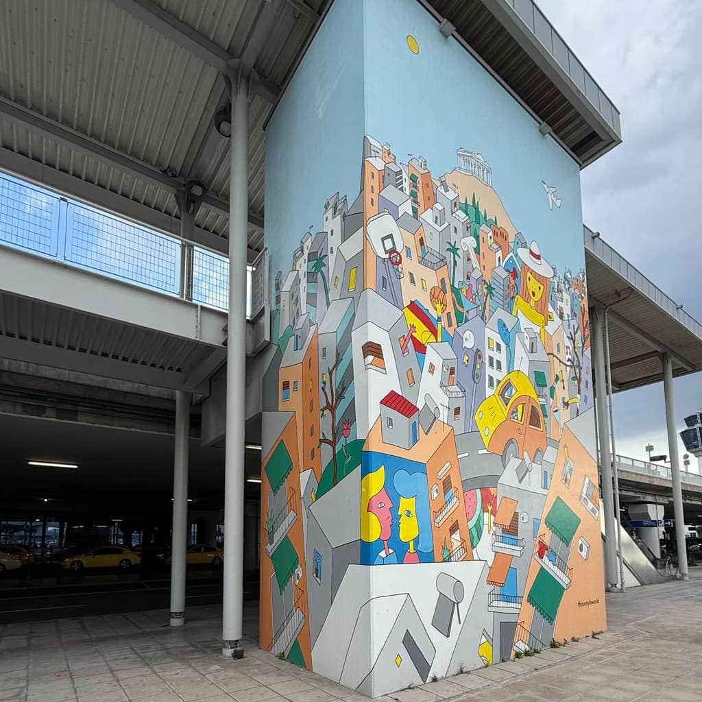 "Isometric City with Flags and Figures" by thisismybworld in Athens