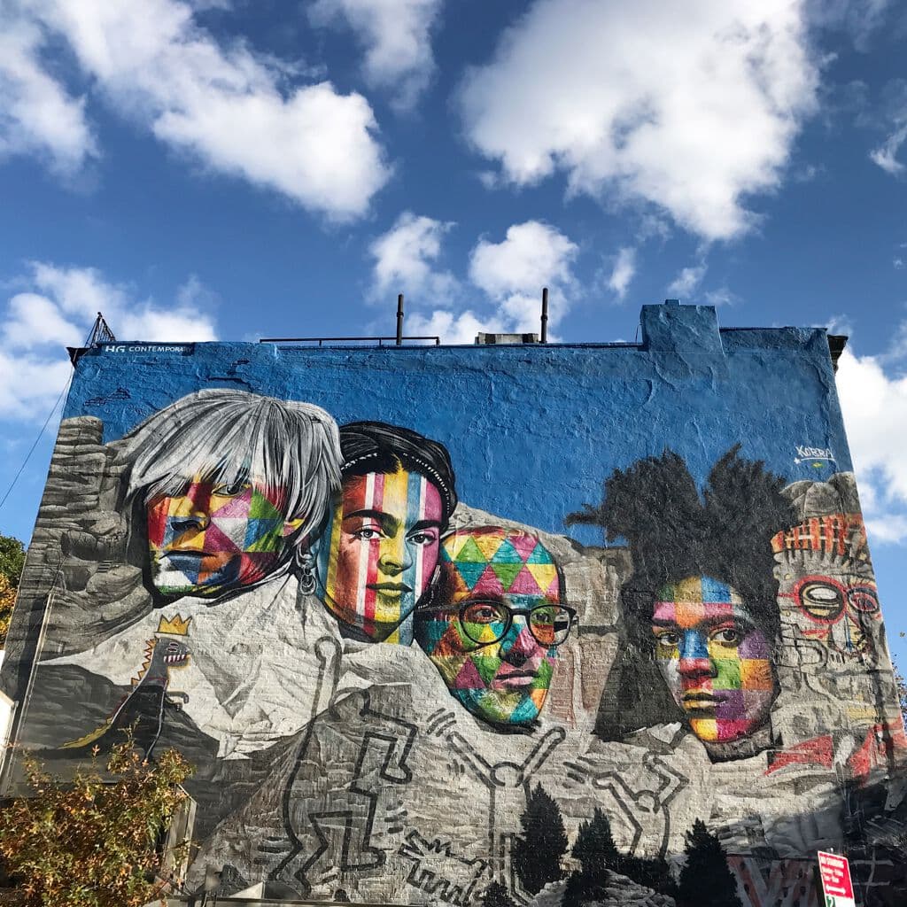 "Mount Rushmore" by Eduardo Kobra in Chelsea District, New York