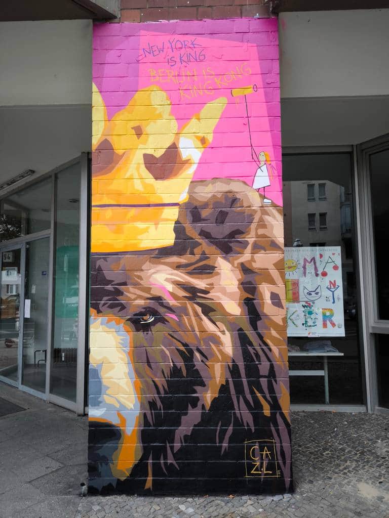 "New York is king Berlin is King Kong" by Cazal in Berlin