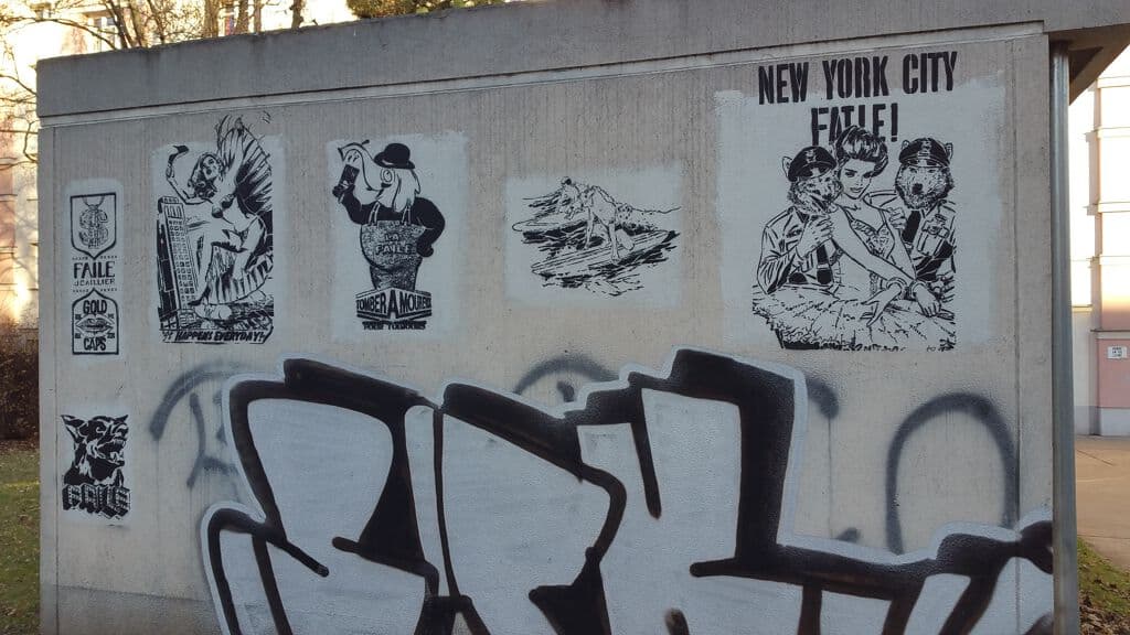 "New York City Fable Vintage Illustrations" by Faile in Kreta, Vienna