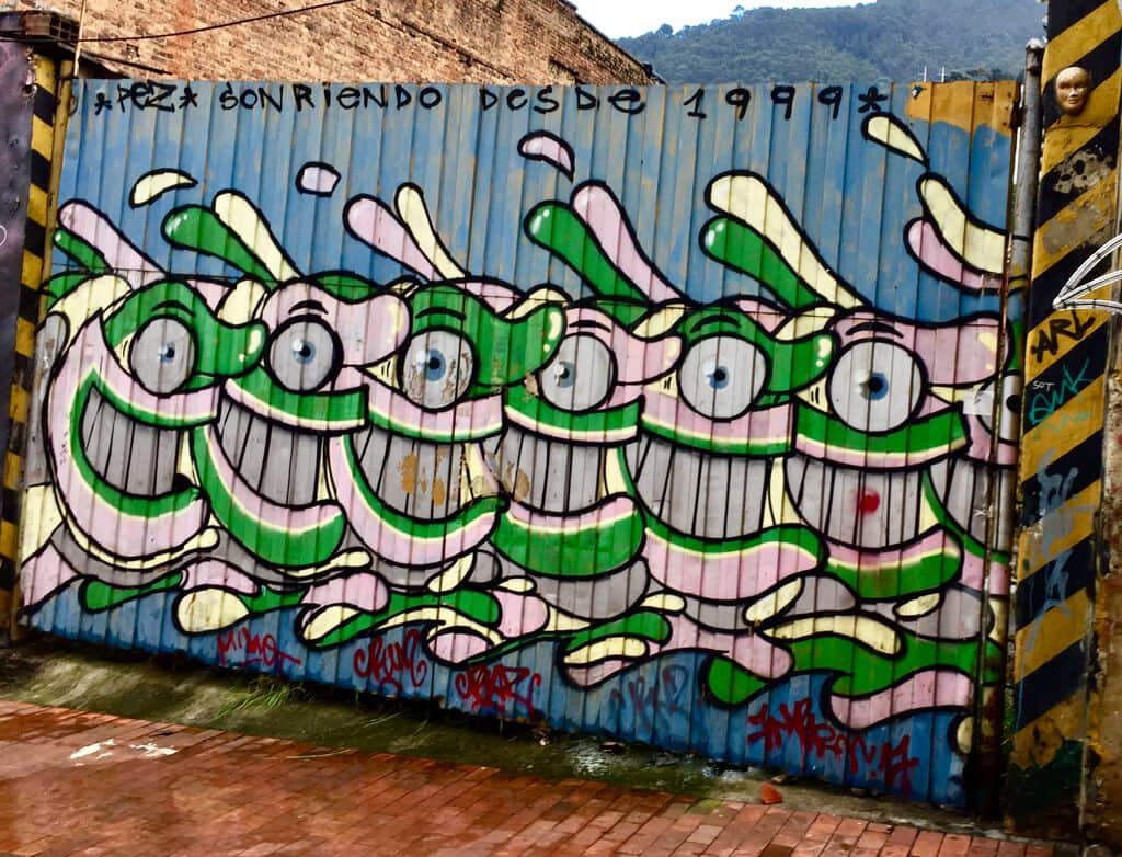 "Smiling - Sonriendo" by El Pez in Bogota