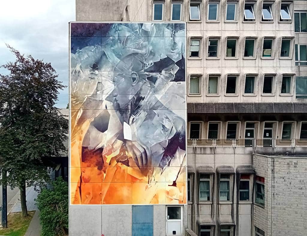 "Near light" by Iota in Brussels