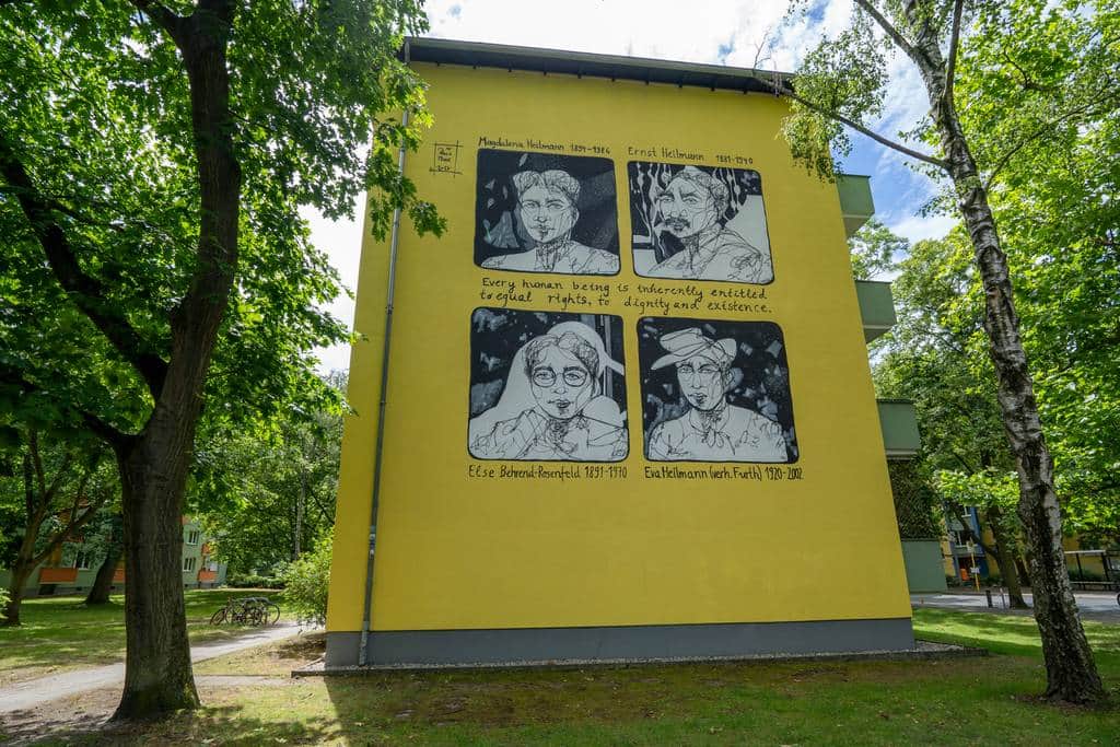 "Human Rights Advocates Portrait Wall" by Paula Marie in Berlin