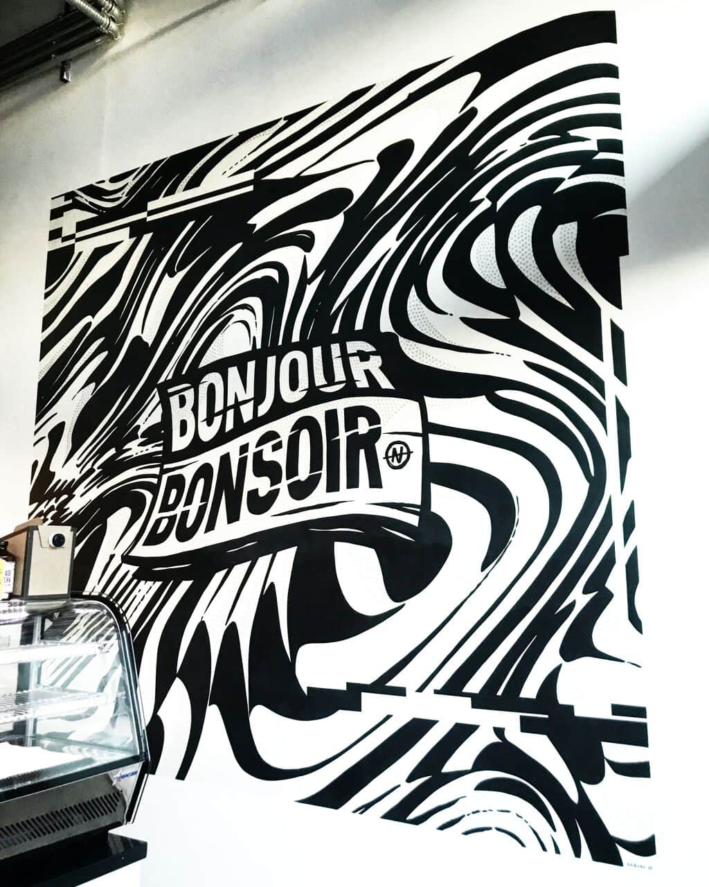 "Bonjour Bonsoir" by Nairone in San Francisco