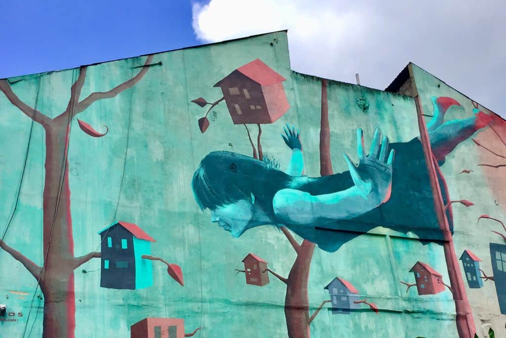 "Flying woman - Mujer voladora" by Zokos in Bogota