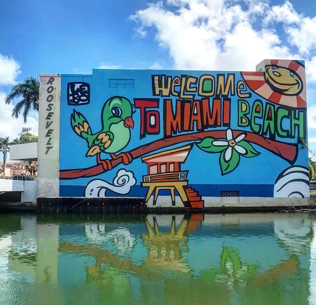 "Welcome to Miami Beach" by LEBO in Miami
