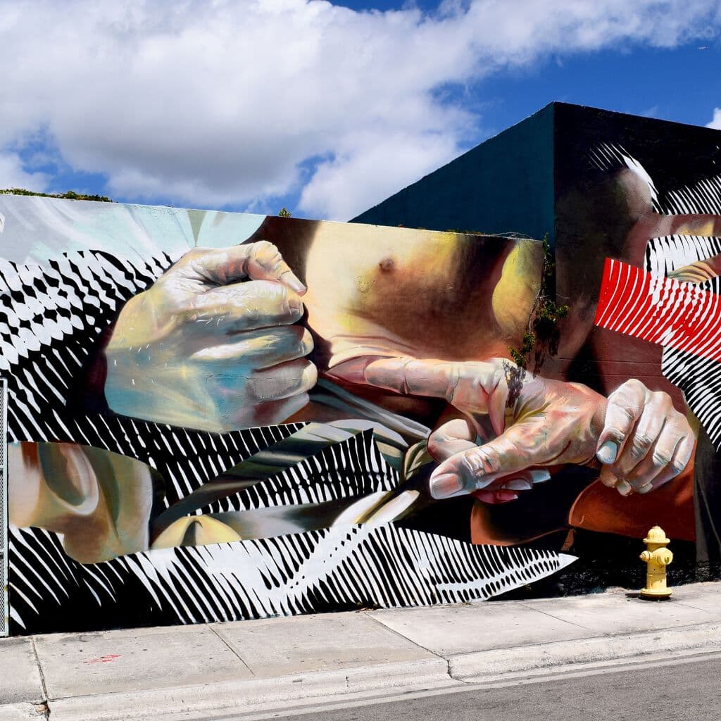 "Artists 2alas & case_maclain Kicked it on this Wall!" by Case Maclaim in Little Haiti, Miami