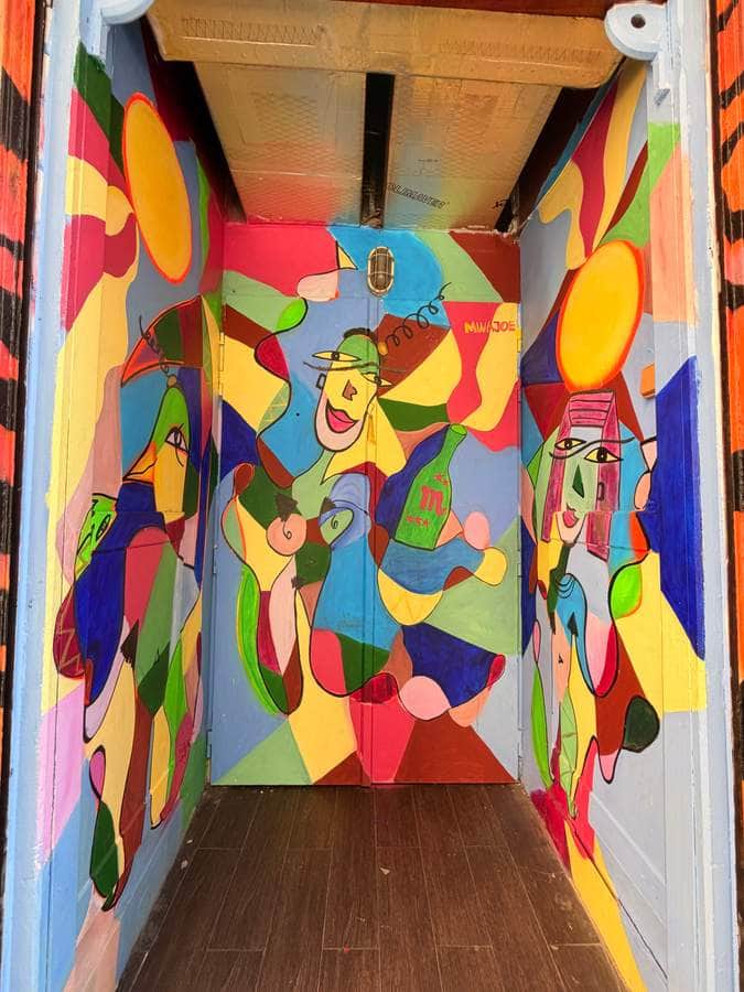 "Colorful Clown Character Interior Mural" by Yasmina Abd Elrahman in Madrid