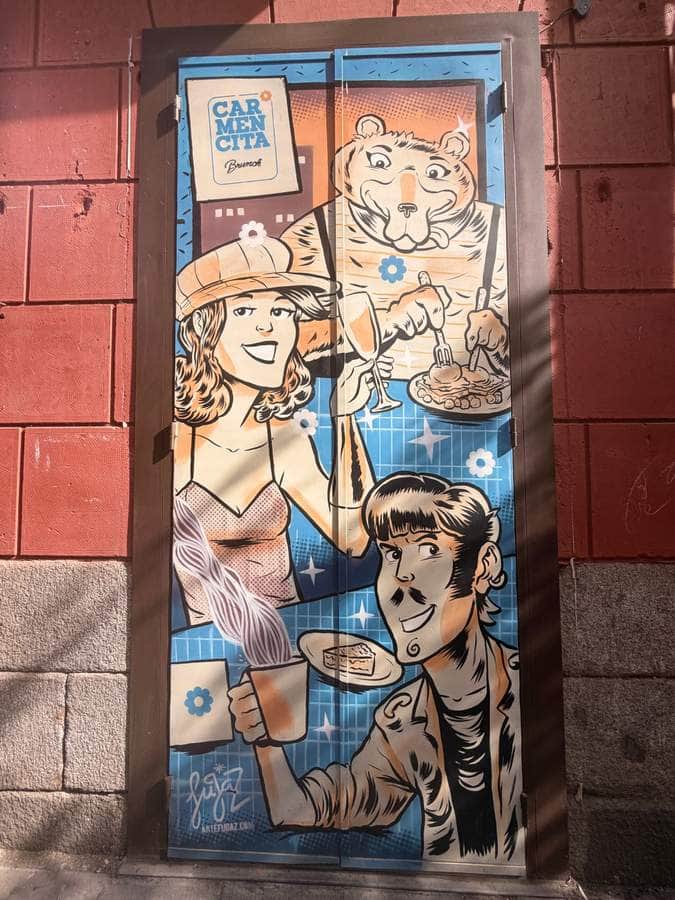 "Vintage Pin-Up Diner Scene" by Fugaz in Madrid