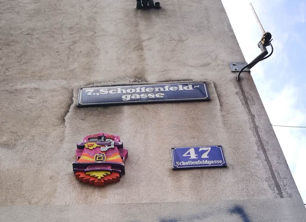 "Colorful Dragon Head Street Art" by Zipper die Rakete in Vienna