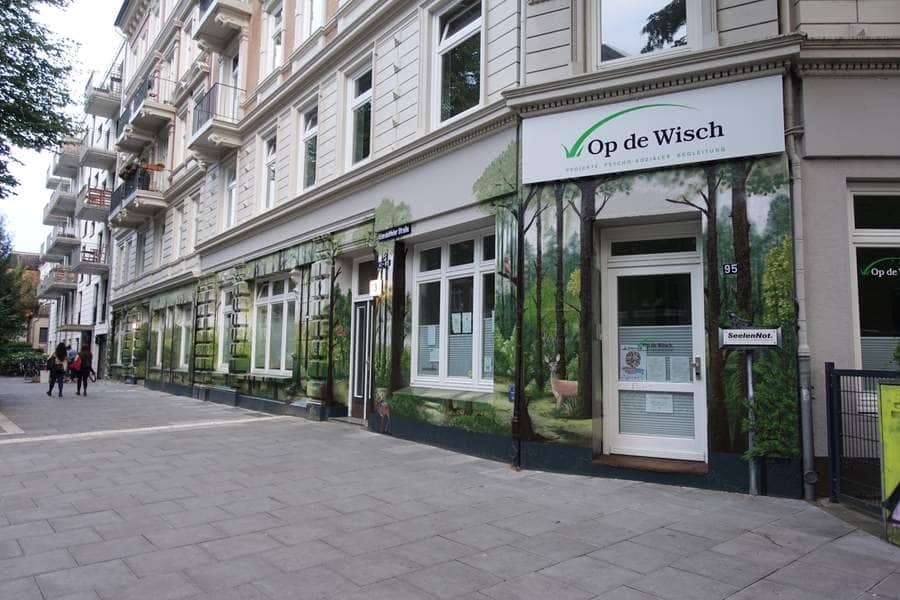 "Forest Mural for Organic Shop" by Vincent Schulze in Hamburg