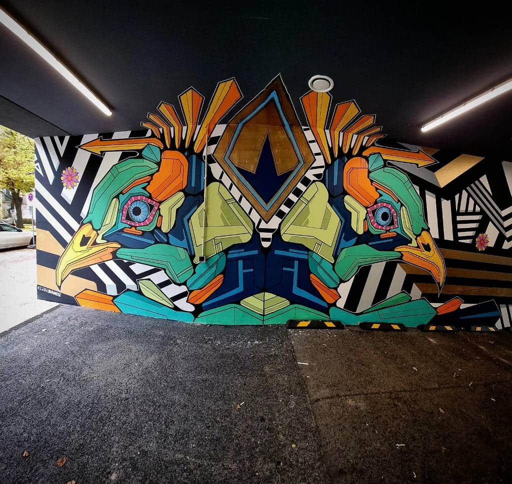 "Tape art" by Klebebande in Berlin