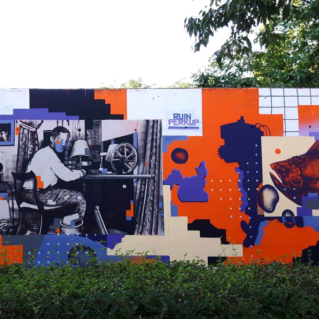 "Ruin Perkup Industrial Worker" by PerkUp in Vienna