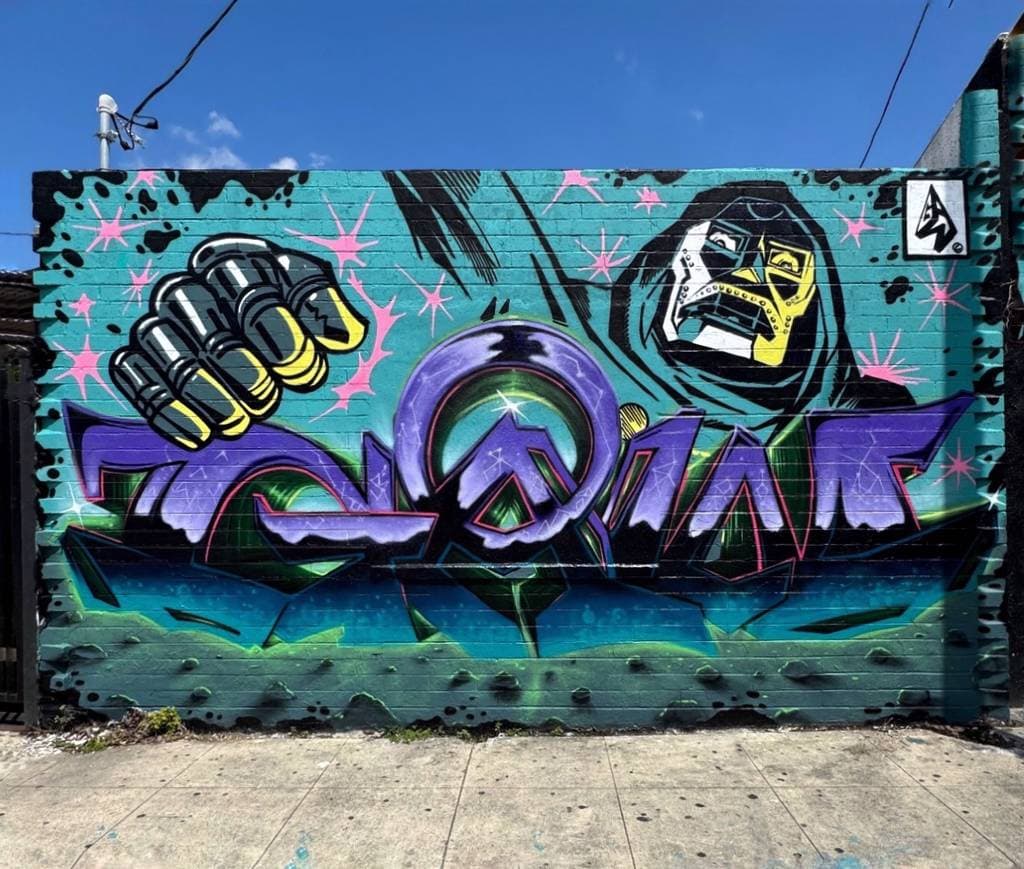 "GAW / Doctor Doom" by Loveyodreams in Sunset Junction, Los Angeles