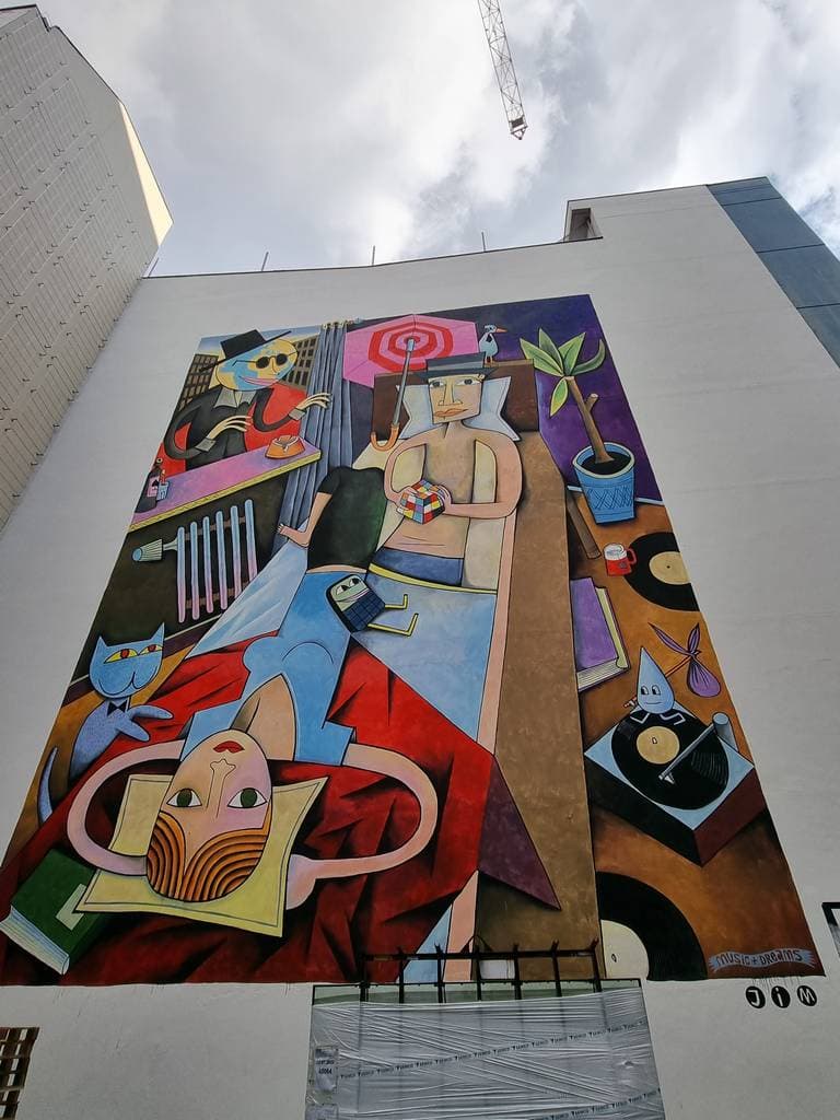 "Music and Dreams" by Jim Avignon in Kreuzberg, Berlin