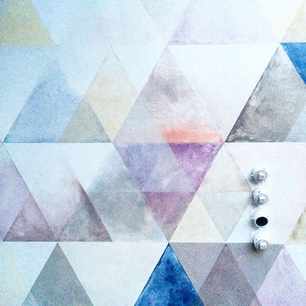 "Pastel Geometrics" by Valerie Santillo in Lower Haight, San Francisco