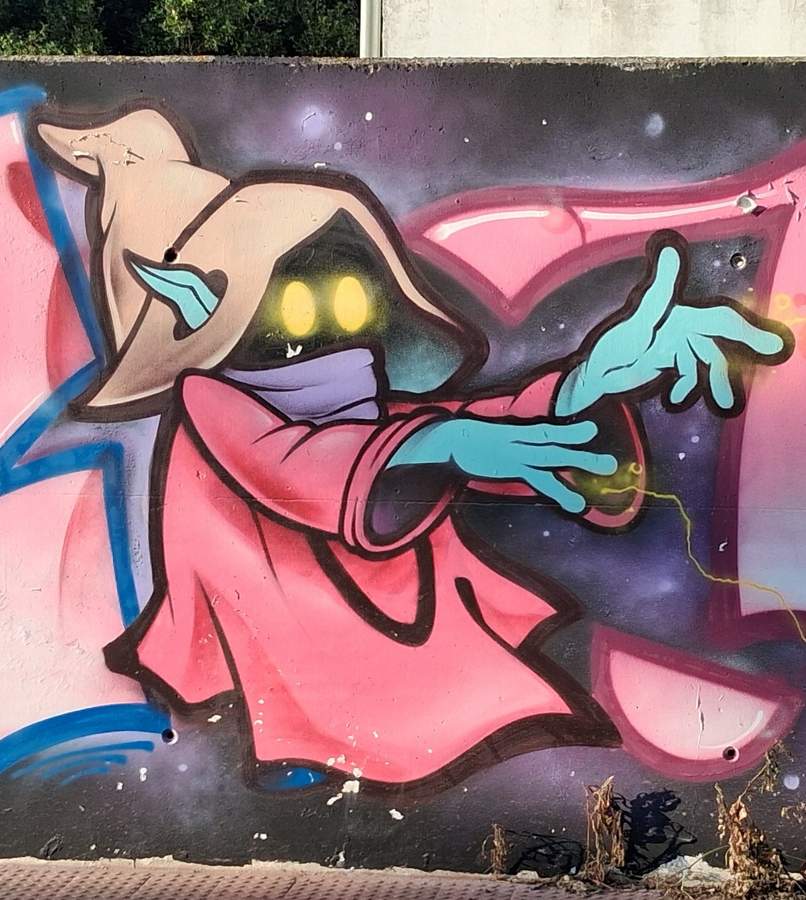 "Mystical Figure in Cosmic Robes" by Zwey in Valencia