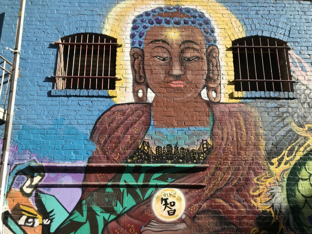 "Buddha & the city" in South Of Market, San Francisco