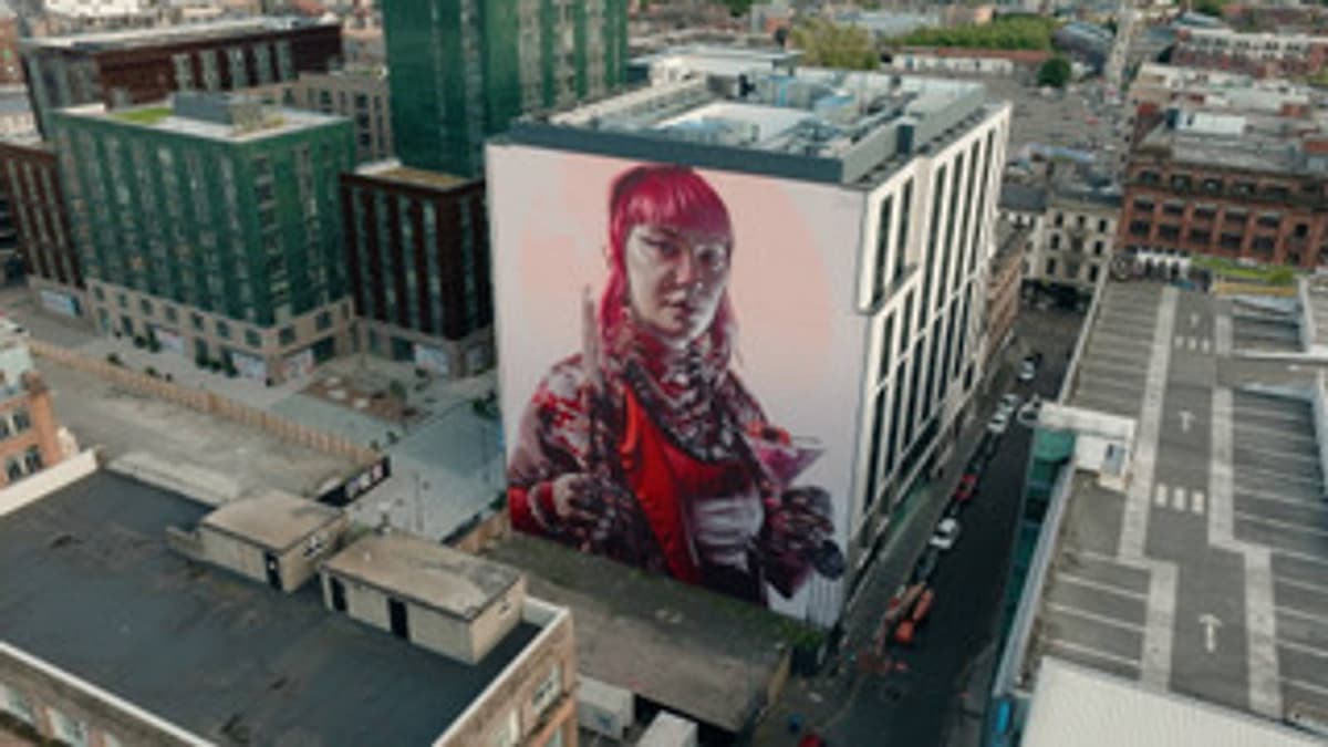 "Keeper of Light" by Smug in Merchant City, Glasgow