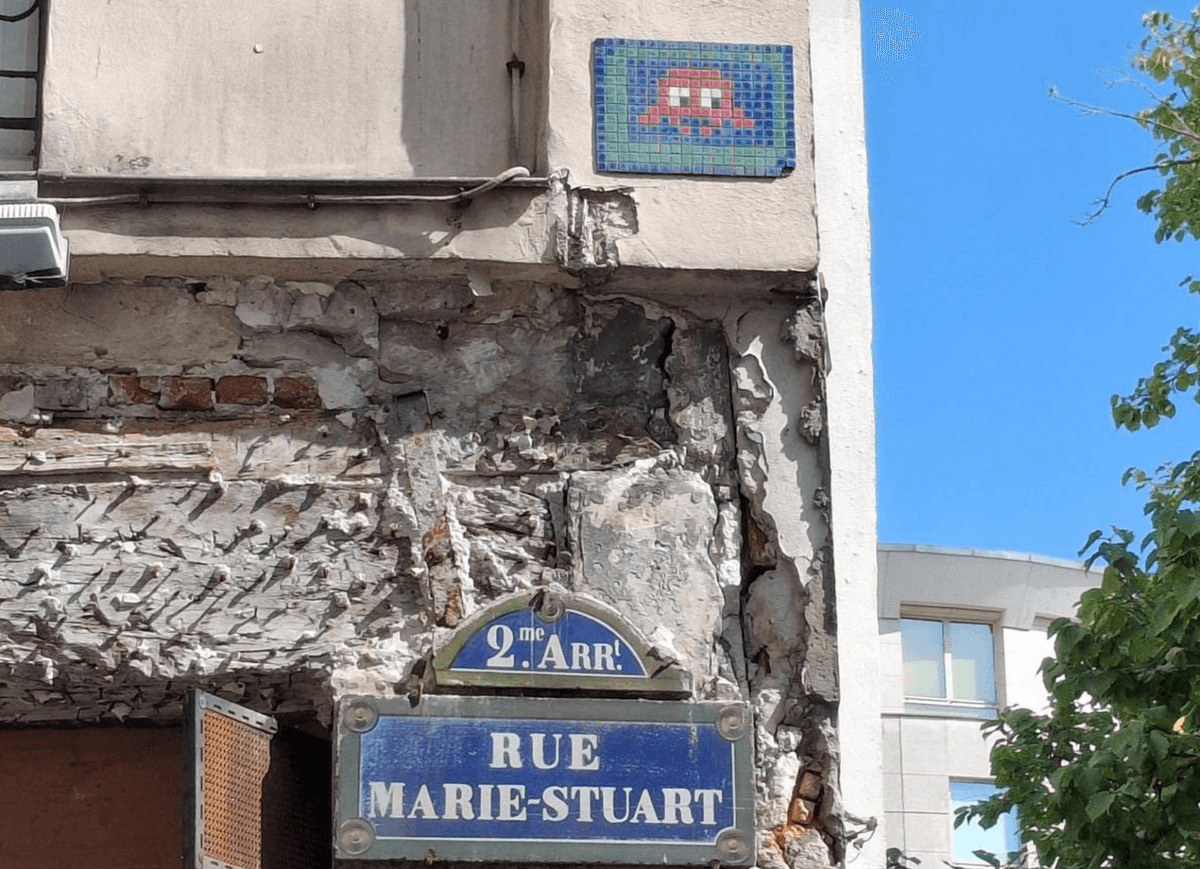 "PA_841" by Invader in Paris 2e Arrondissement, Paris